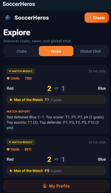 Choose a TeamMaker match